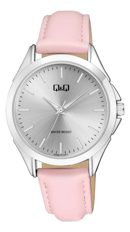 Reloj Q&q Cuero Dama 38mm C04a-025py - Rosa