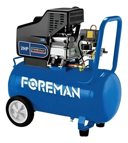 Compresor De Aire Monofásico Foreman 50lts Azul Monofásica