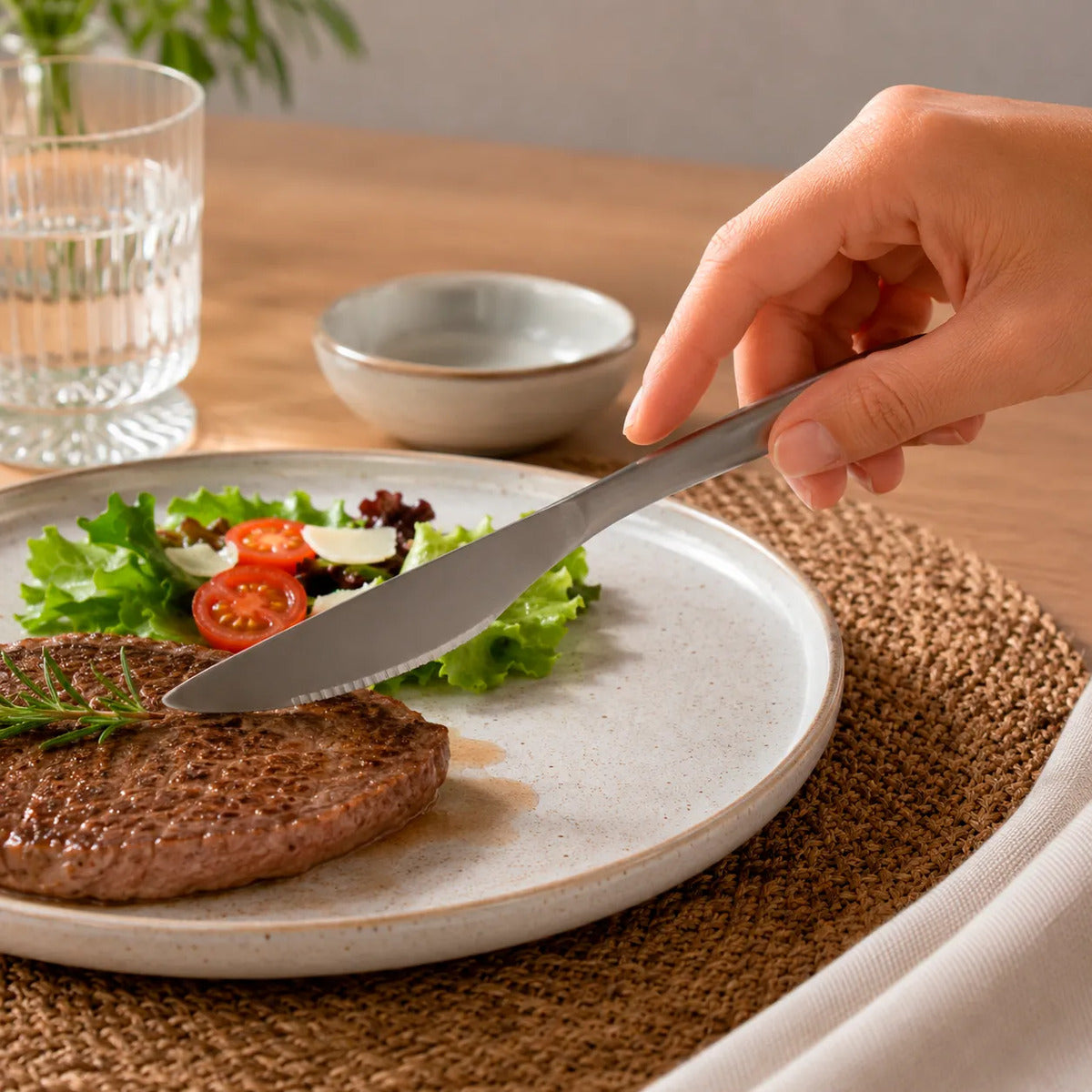 12 Cuchillos De Carne Acero Gastronomico Kutt