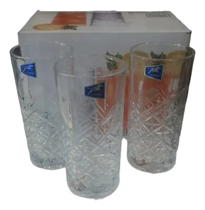 Set De 6 Vasos Altos Coctelería 380 mL