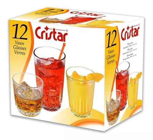 Set 12 Vasos Prisma