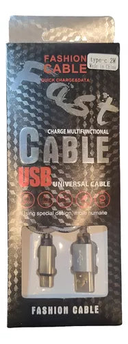 Cable Cargador USB-C Universal 2mt