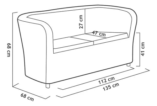 Sillón Para Exterior 2 Cuerpos Nova