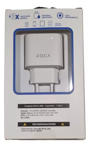 Ficha Cargador Super Rápido USB-C