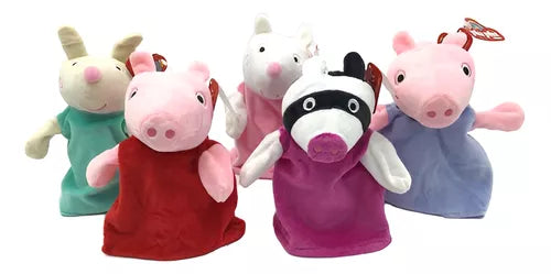 Títere De Mano Peppa Pig Varios Personajes 20cm