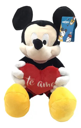 Peluche Mickey Mouse Con Corazón 40 Cm
