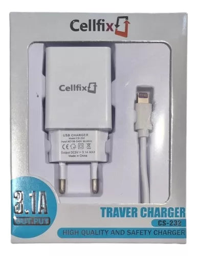 Cargador Rápido Lightning Compatible iPhone