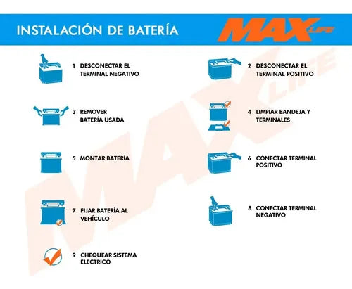 Batería Para Auto 75 Amper Positivo Izquierdo