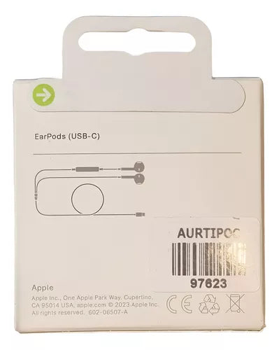 Auriculares Earpods Apple Conector USB-C