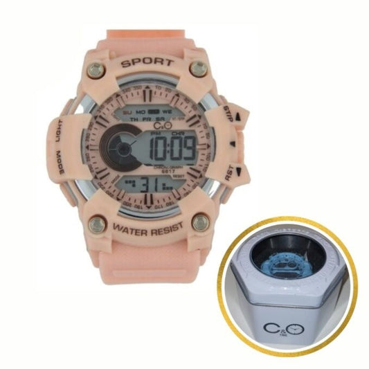 Reloj C&O Digital Sport Salmon + Estuche Lata