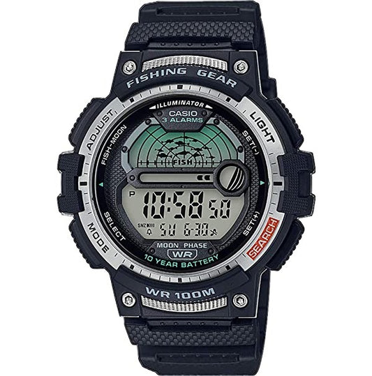 Reloj Casio Digital Silicona Negro Con Luz Led