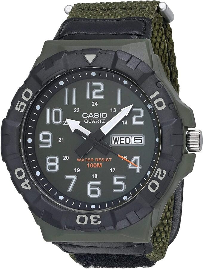 Reloj Casio Silicona Correa Verde