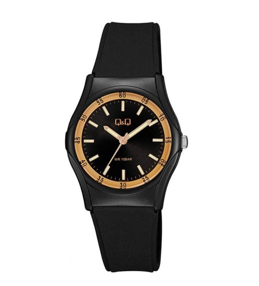 Reloj Q&Q Silicona Negro Vq04j016