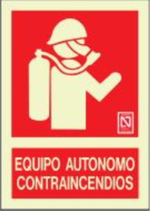 Cartel Contra Incendio - Equipo Autónomo Contraincendios