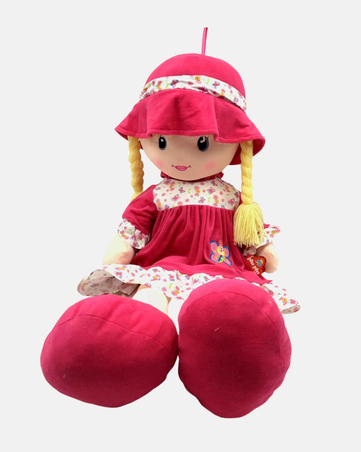 Muñeca Peluche De Tela Grande 80cm