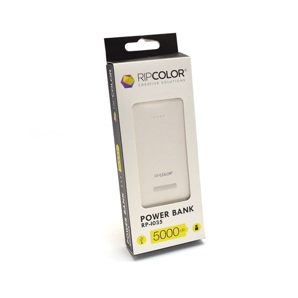 Power Bank 5000 mAh (Celeste / Blanco)