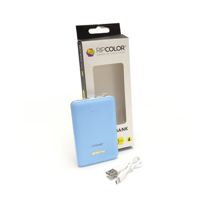 Power Bank 5000 mAh (Celeste / Blanco)