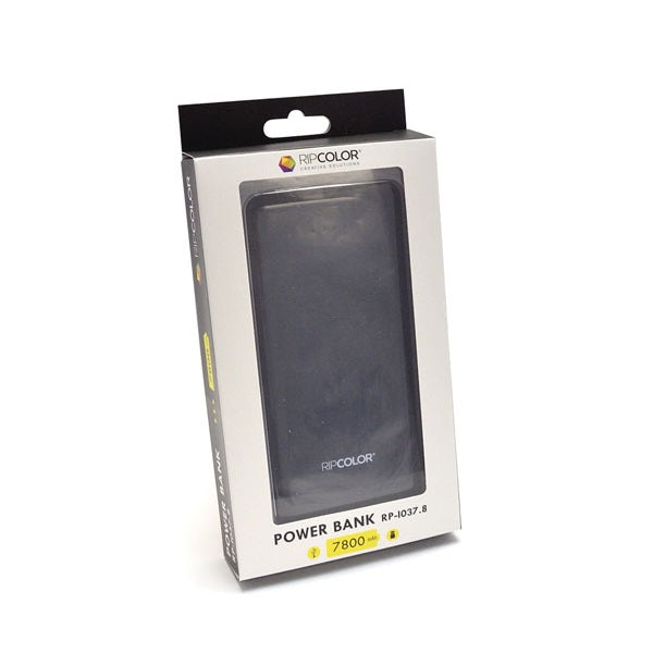 Power Bank 7800 mAh (Negro / Blanco)