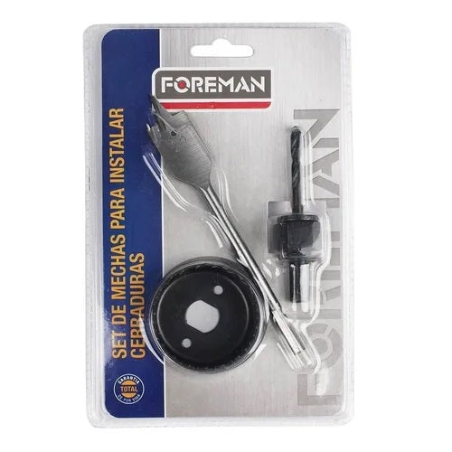 Set De Mechas Para Instalar Cerraduras Kit 3pcs